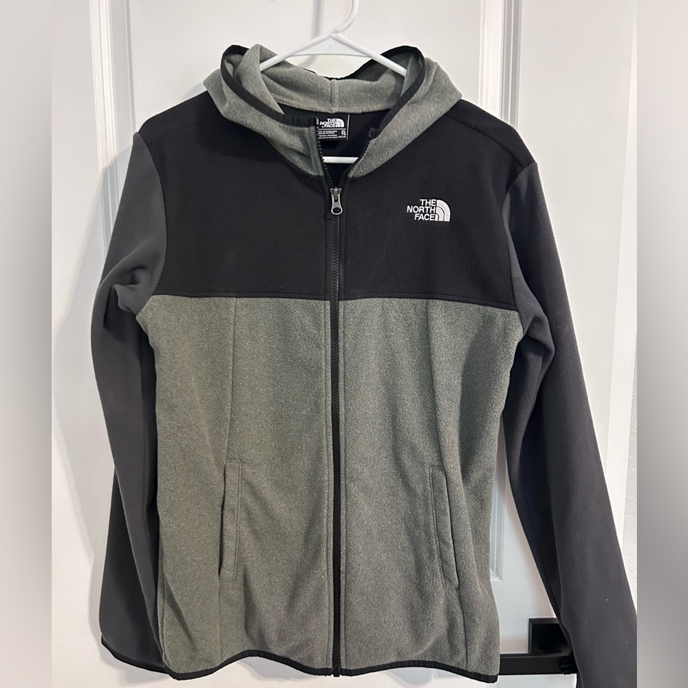 The North Face Two- Tone Gray and Black fleece Jacket